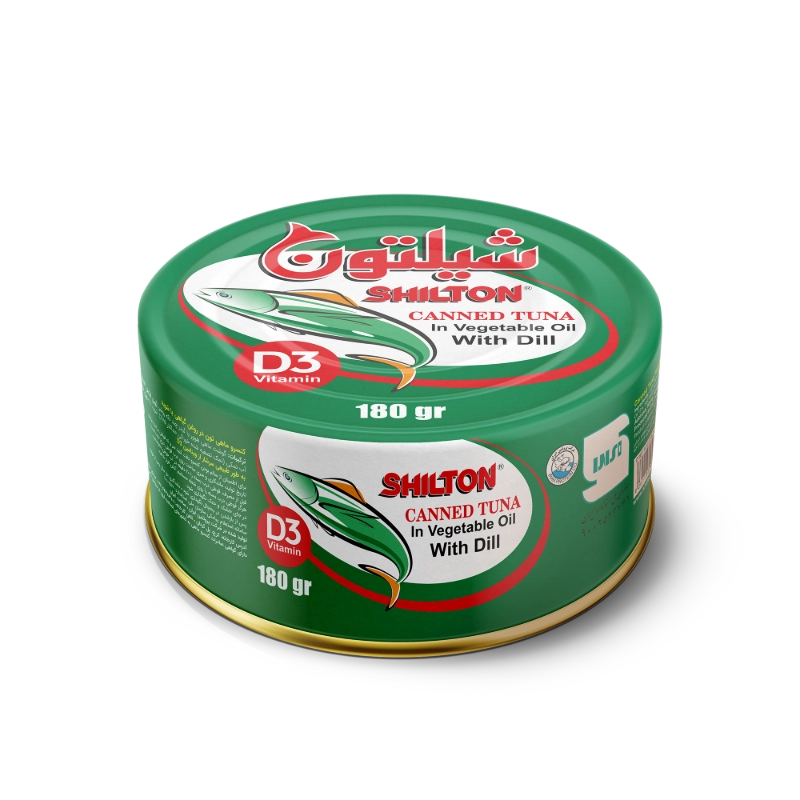 کنسرو ماهی تون در روغن گیاهی با شوید 180 گرم